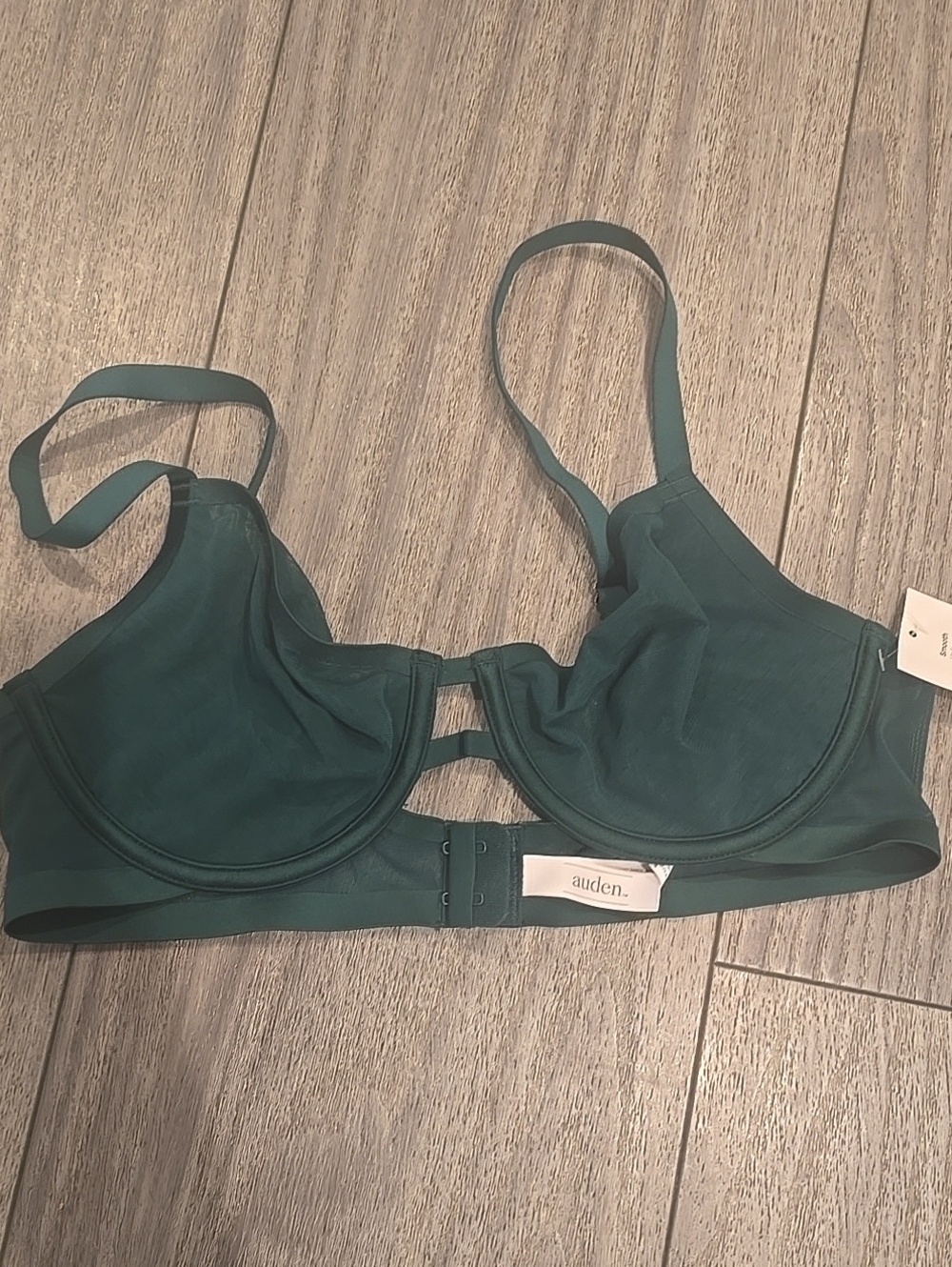 Auden Intimates Dark Teal Underwire Bra with Supportive Cups